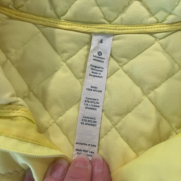 Lululemon Athletica Yellow Puffer Jacket - Picture 3 of 5